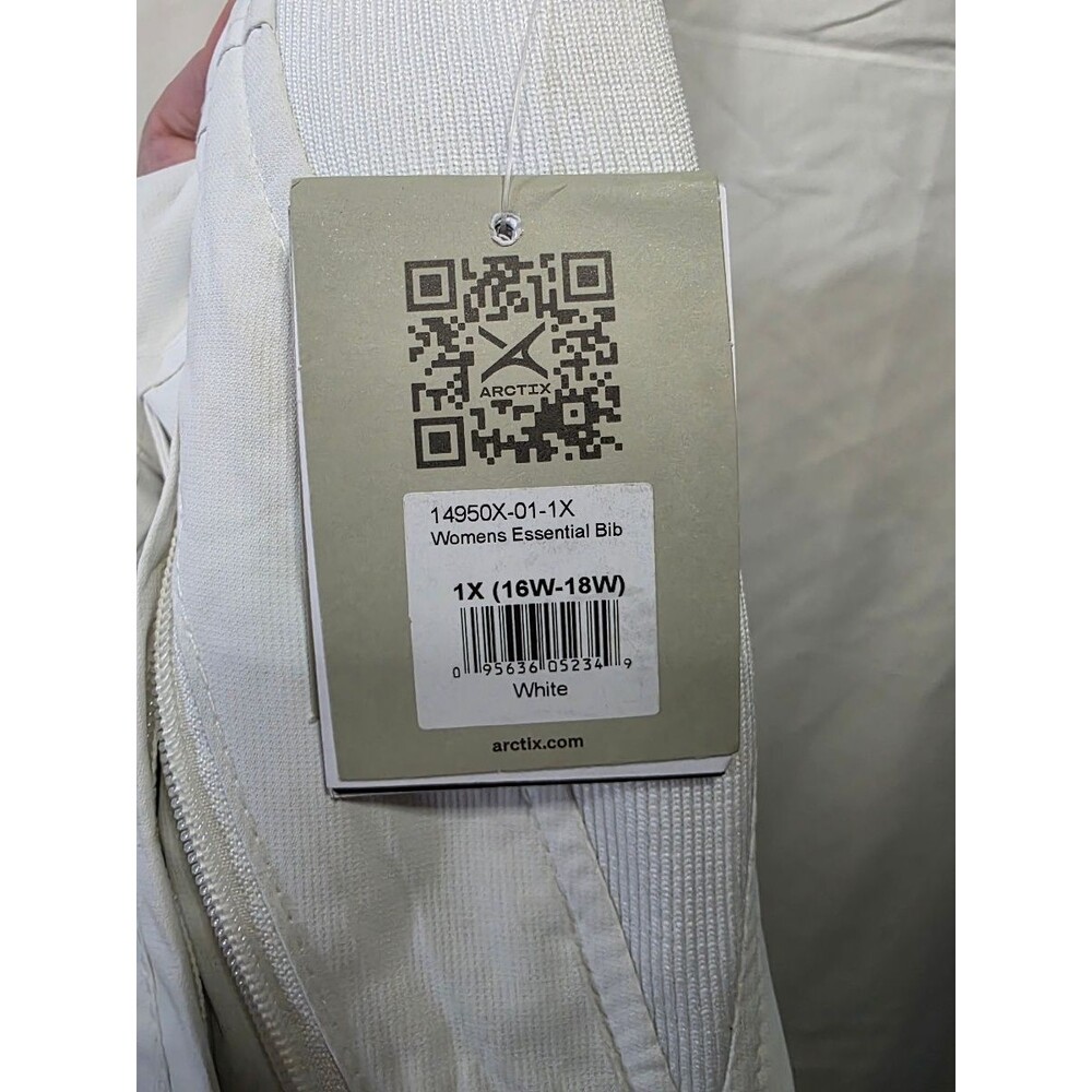 Arctix Womens Essential Bib Overalls 14950X-01-1X White Insulated 1X - Picture 7 of 10